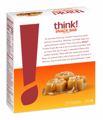 thinkThin® Lean Protein & Fiber Salted Caramel Bars Perspective: back