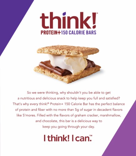 think! S'mores Protein Bars Perspective: back