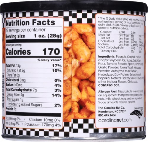 The Carolina Nut Company™ Bourbon BBQ Peanuts Perspective: back