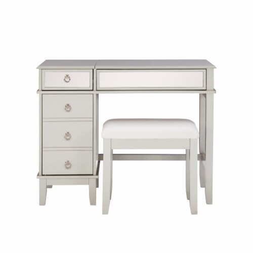 Linon, Eva Vanity Silver Perspective: back