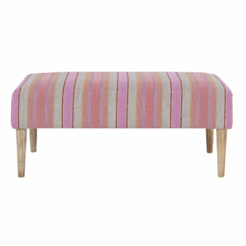 Fagan Bench Pink Stripe Perspective: back