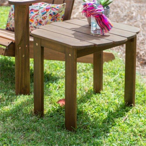Acorn Finish Adirondack End Table Perspective: back