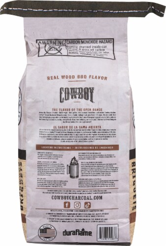 Cowboy® Hardwood Briquets - Wood Smoke Perspective: back