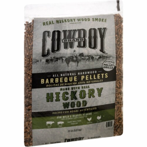 Cowboy 20 Lb. Hickory Wood Pellets 54320 Perspective: back