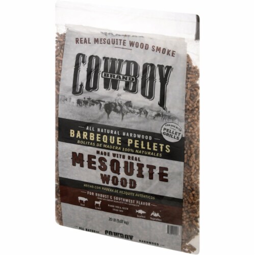 Cowboy 20 Lb. Mesquite Wood Pellets 54420 Perspective: back