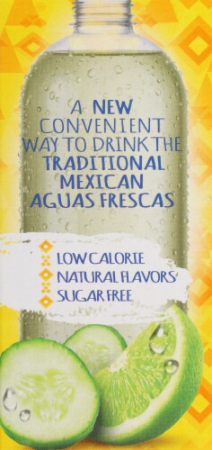 Klass® Sugar-Free Cucumber Limeade Aguas Frescas Drink Mix Packets Perspective: back