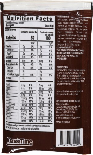 Klass® Atole Chocolate Drink Mix Perspective: back