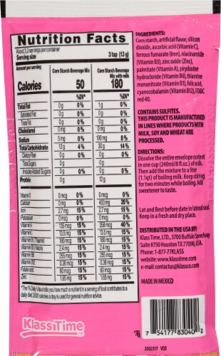 Klass® Atole Strawberry Drink Mix Perspective: back