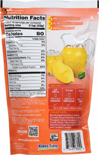 Klass® Mango Aguas Frescas Perspective: back
