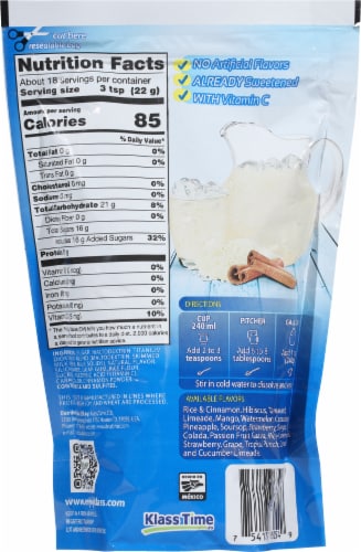 Klass® Aguas Frescas Horchata Flavored Drink Mix Perspective: back