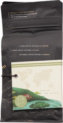 Corvus Coffee Roasters Halcyon Blend Whole Bean Coffee Perspective: back