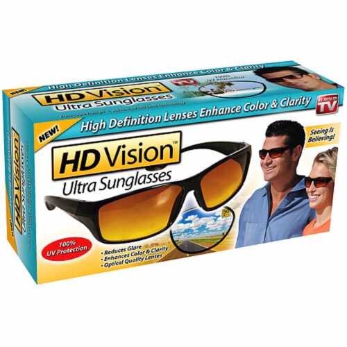 HD Vision Ultra Sunglasses - Unisex- Adult- Black Perspective: back