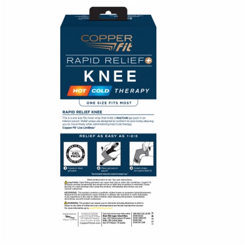 Copper Fit™ Rapid Relief Knee Brace Perspective: back