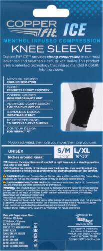 Copper Fit® Ice Menthol Infused Knee Sleeve Perspective: back