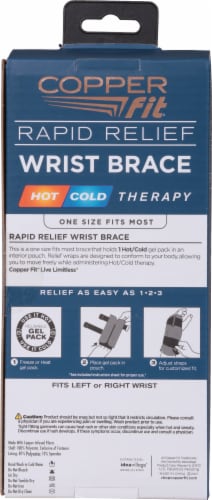 Copper Fit Rapid Relief Wrist Brace Perspective: back