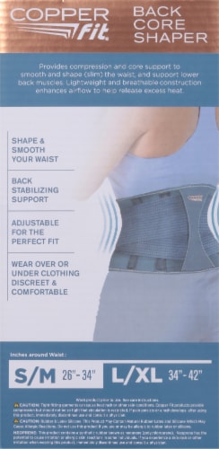 Copper Fit™ Core Shaper - S/M Charcoal Perspective: back