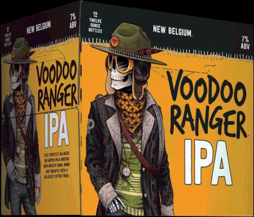 New Belgium Voodoo Ranger IPA Beer Perspective: back