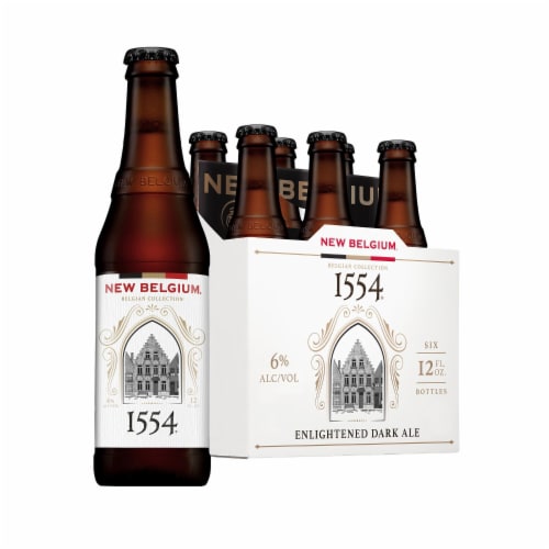 New Belgium 1554 Enlightened Dark Ale Craft Beer 6 bottles 12