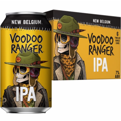 New Belgium Voodoo Ranger IPA Craft Beer Perspective: back