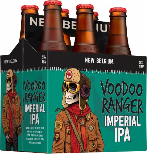 New Belgium Voodoo Ranger Imperial IPA Craft Beer Perspective: back