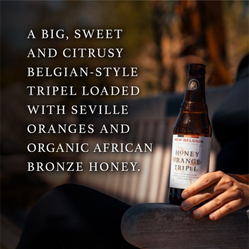 New Belgium Honey Orange Tripel Craft Beer Perspective: back