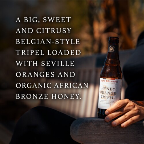 New Belgium Honey Orange Tripel Craft Beer Perspective: back