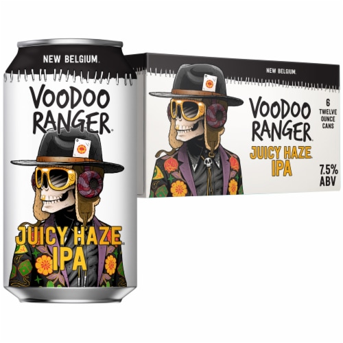 New Belgium Voodoo Ranger Juicy Haze IPA Craft Beer Perspective: back