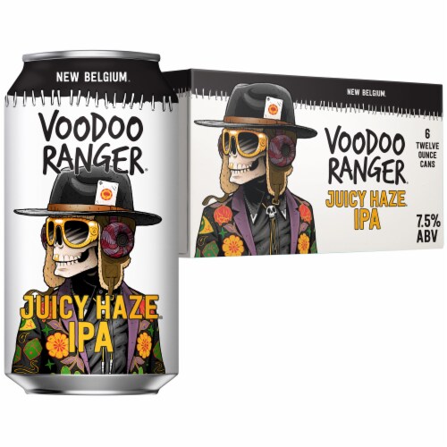 New Belgium Voodoo Ranger Juicy Haze IPA Craft Beer Perspective: back