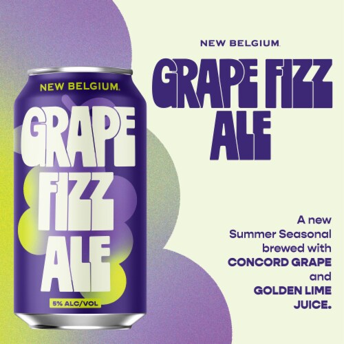 New Belgium® Grape Fizz Ale Craft Beer Perspective: back