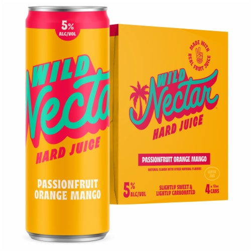 New Belgium Wild Nectar Passionfruit Orange Mango Hard Juice Perspective: back