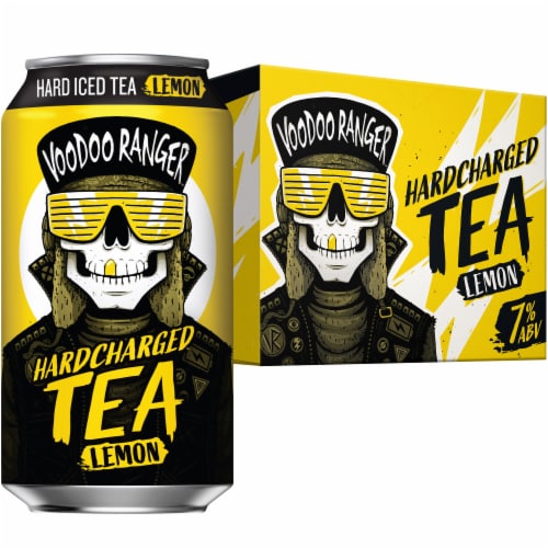 New Belgium Voodoo Ranger Hardcharged Lemon Hard Tea Perspective: back