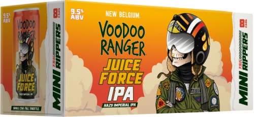 New Belgium Voodoo Ranger Juice Force IPA Mini Rippers Craft Beer Perspective: back