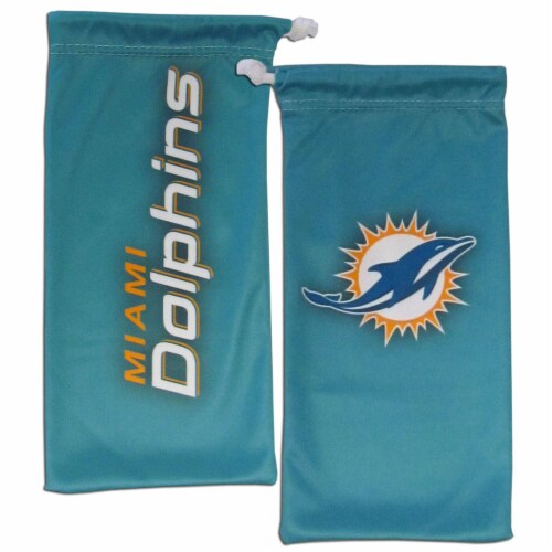 Miami Dolphins Wrap Sunglass and Bag Set Perspective: back