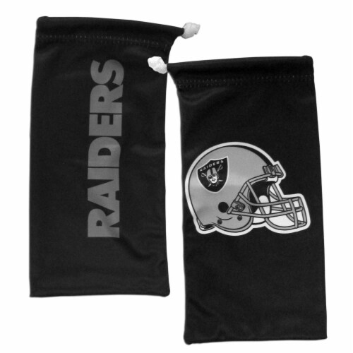 Las Vegas Raiders Wrap Sunglasses and Bag Set Perspective: back