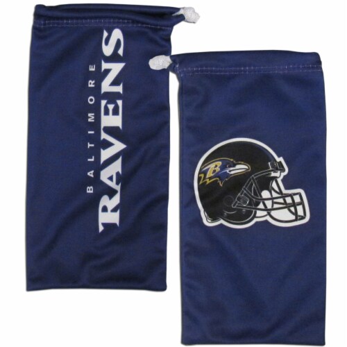 Baltimore Ravens Wrap Sunglasses and Bag Set Perspective: back