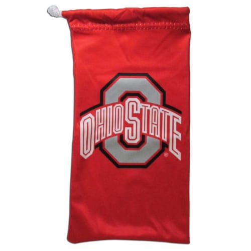 Ohio State Buckeyes Wrap Sunglasses and Bag Set Perspective: back