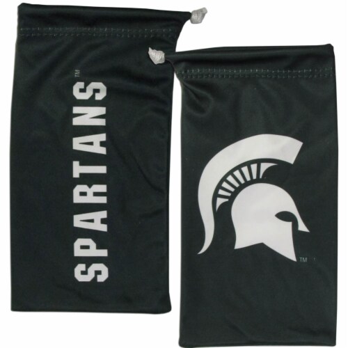 Michigan State Spartans Wrap Sunglasses and Bag Set Perspective: back