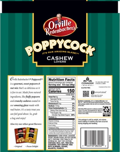 Orville Redenbacher's® Poppycock® Cashew Lovers Popcorn Perspective: back