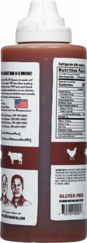 Williamson Bros Original BBQ Sauce Perspective: back
