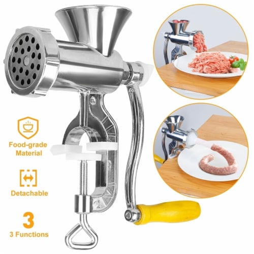 Manual Meat Grinder Heavy Duty Hand Operated Mincer Sausage Maker Machine  Noodle Maker, 1 unit - City Market