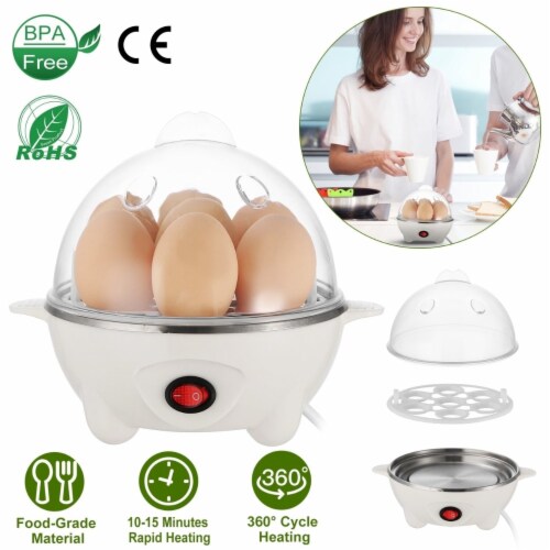 Egg Cooker, Electric Egg Boiler Made of PP and Stainless Steel