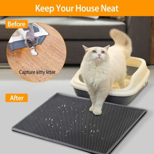 Double cat litter mat on sale