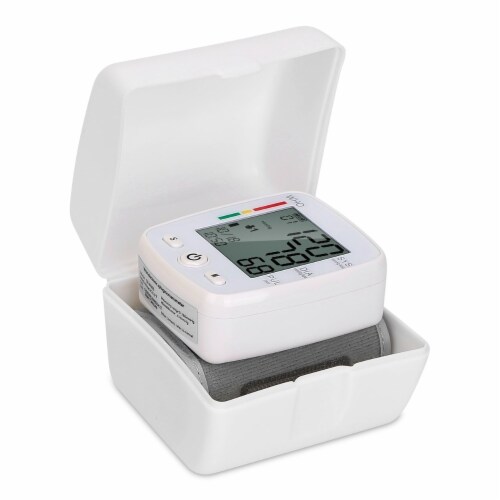 Blood Pressure Monitor Wrist Digital High Blood Pressure Cuff Heartbeat Tester Perspective: back