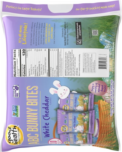 Good Health® White Cheddar ABC Bunny Bites Perspective: back