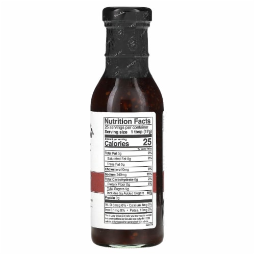 Kinder's® Organic Red Teriyaki with Garlic & Jalapeno Marinade & Sauce Perspective: back