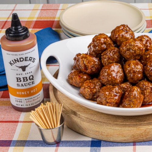 Kinder's® Honey Hot BBQ Sauce Perspective: back