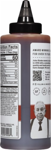 Kinder's® Hickory Brown Sugar BBQ Sauce Perspective: back