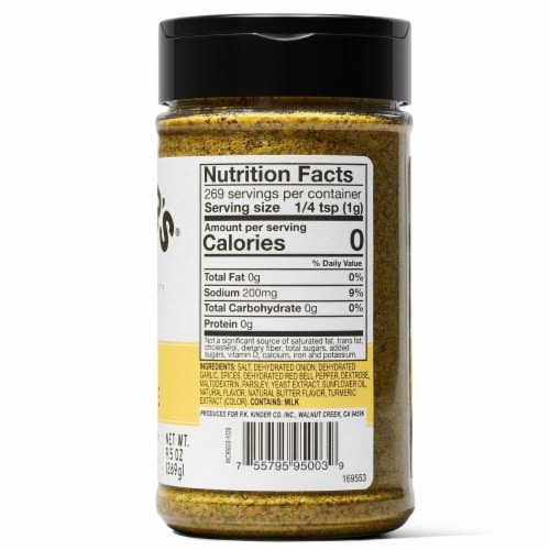 KINDER'S Buttery Steakhouse Seasoning (9.5 Ounce) Perspective: back