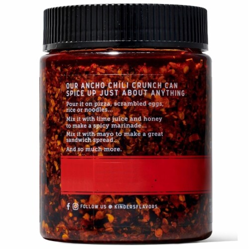 Kinder's Crunch Blends Ancho Chili Topper (12 Ounce) Perspective: back