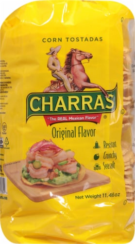 Charras® Original Yellow Corn Tostadas Perspective: back